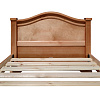 Кровать Лагуна из массива ВМК-Шале цвет бук изголовье вид со стороны кровати