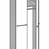 Шкаф для платья МДК 4.11 модуль 103 Корвет наполнение