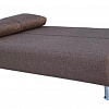 Диван-еврокнижка Парма рогожка коричневая Фотодиван в разложенном виде с подушками