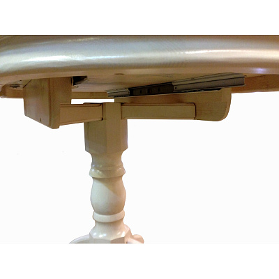 Стол обеденный Майкрофт круглый ВМК-Шале соединение ножки со столешницей
