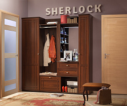 Прихожая Sherlock Шерлок, Орех шоколадный (комплект 2) в интернет-портале Алеана-Мебель