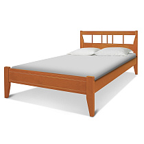 Кровать Маэстро 1 ВМК-Шале цвет груша в узком исполнении общий вид