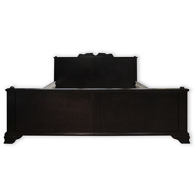 Кровать Монтана ВМК-Шале цвет венге вид со стороны изножья