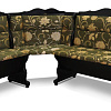 Кухонный диван из массива Себастьян ВМК-Шале цвет венге