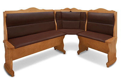 Кухонный диван из массива Себастьян ВМК-Шале цвет бук