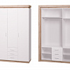 Шкаф 3-х дверный, 3 ящика Люмен 15 в интернет-портале Алеана-Мебель