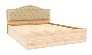 Кровать с настилом ЛДСП Дели 140х200, дуб сонома/карамель в интернет-портале Алеана-Мебель