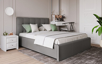 Кровать Касабланка с подъемным механизмом, без матраса 180х200 Найс Грей в интернет-портале Алеана-Мебель