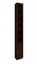 Шкаф для книг 12 (скошенный правый) MONTPELLIER, орех в интернет-портале Алеана-Мебель