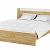 Кровать с настилом ДСП Адель 160х200, белый/дуб крафт в интернет-портале Алеана-Мебель