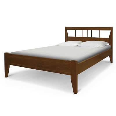 Кровать Елена 2 ВМК-Шале цвет орех общий вид