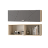 Шкаф настенный Скайлайн (900) с горизонтальной дверью дуб сонома/графит в интернет-портале Алеана-Мебель
