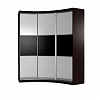 Угловой радиусный шкаф-купе Мебелайн 16 в интернет-портале Алеана-Мебель