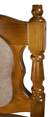 Кухонная диван-скамья прямая Картрайд ВМК-Шале орех, уаеличенный фрагмент спинки