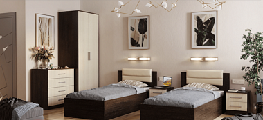 Спальня Фиеста NEW (комплект 2) в интернет-портале Алеана-Мебель