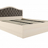 Кровать с подъемным механизмом Дели 160х200, дуб молочный/шоколад в интернет-портале Алеана-Мебель