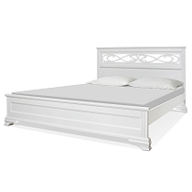 Кровать Афродита ВМК-Шале в белом цвете общий план