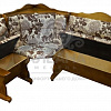 Кухонный диван из массива Себастьян ВМК-Шале цвет орех
