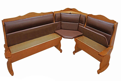 Кухонный диван из массива Себастьян ВМК-Шале цвет бук