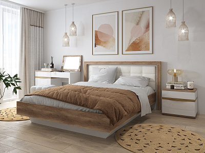 Спальня Николь-Люкс (комплект 3) в интернет-портале Алеана-Мебель