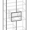 Схема шкафа распашного Мебелайн-3
