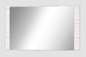 Зеркало настенное Мишель, белый страйп в интернет-портале Алеана-Мебель