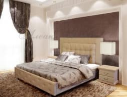 Кровать с мягким изголовьем Амфирея в интернет-портале Алеана-Мебель