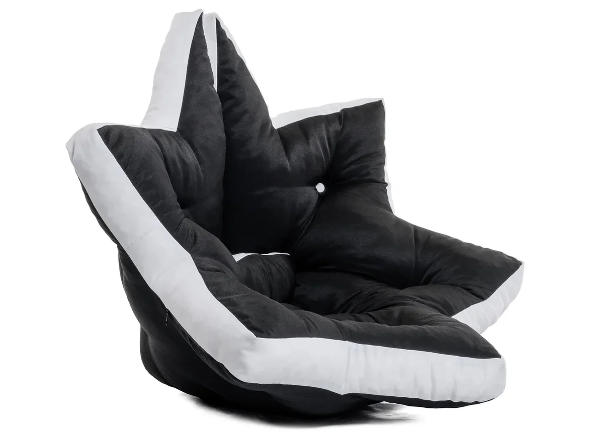 Кресло кровать Звезда (черно-белое)