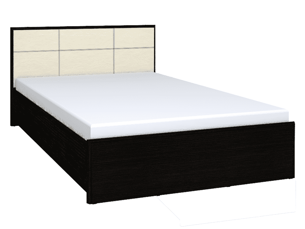 Кровать Амели Люкс 301 (1400) без основания, без матраса, венге