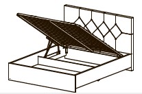 Кровать с подъемным механизмом МК 57 модуль 370 Корвет схема