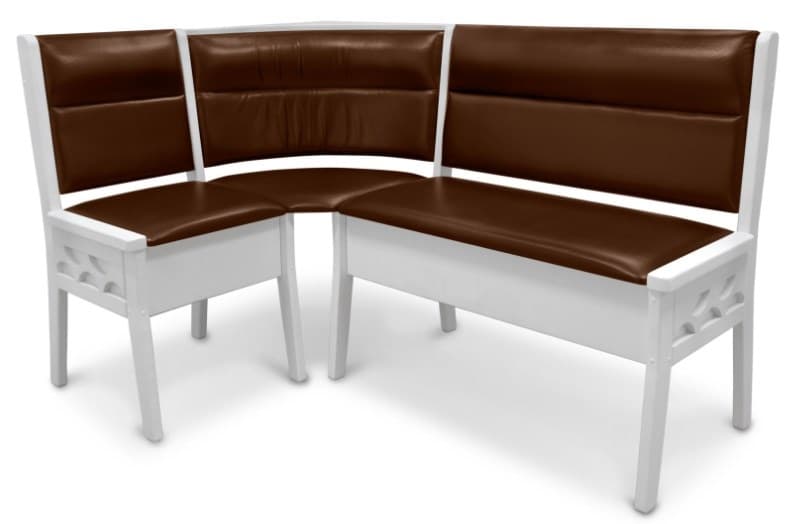 Кухонный угловой диван из массива Кристофер с резьбой в интернет-портале Алеана-Мебель