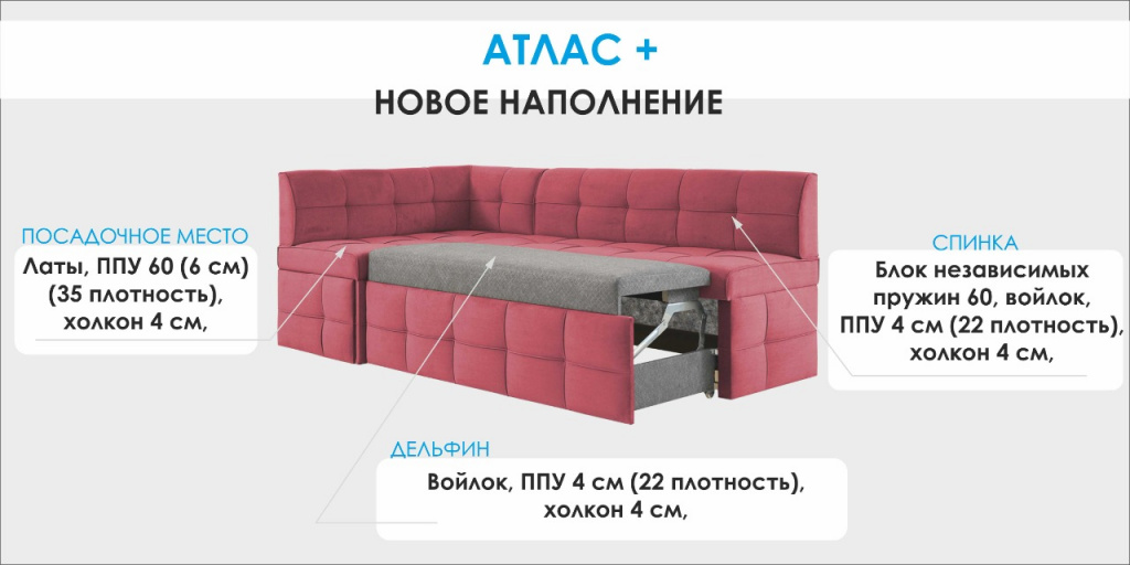 Диван Атлас плюс Седьмая карета Диван Атлас плюс Седьмая карета