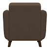 Кресло мягкое Лео, коричневый (Арника) вид сзади