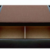 Диван-еврокнижка Амстердам Мини рогожка коричневая Фотодиван ящик для белья