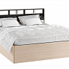Кровать с подъемным механизмом Эрика 160х200, венге/дуб молочный в интернет-портале Алеана-Мебель
