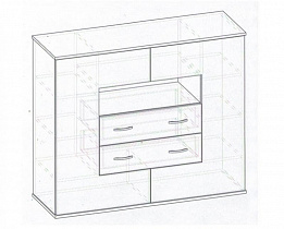 Схема для Тумбы Мебелайн 9