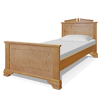 Кровать Фараон ВМК-Шале расцветка бук общий вид с постелью