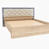 Кровать с настилом ЛДСП Мадлен 160х200, дуб шале серебро в интернет-портале Алеана-Мебель