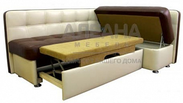 Кухонный угловой диван Квадро PLT со спальным местом