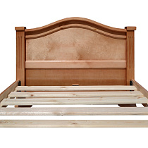 Кровать Лагуна из массива ВМК-Шале цвет бук изголовье вид со стороны кровати