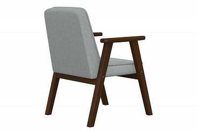 Кресло Сканди, серый (Арника) вид сбоку