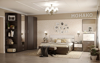 Спальня Монако (комплект 6), венге в интернет-портале Алеана-Мебель