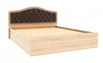 Кровать с настилом ДСП Дели 160х200, дуб сонома/шоколад в интернет-портале Алеана-Мебель