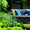 Садовый диван прямой двухместный, венге Арника на природе