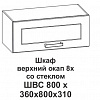 Шкаф верхний со стеклом 8х Крафт в интернет-портале Алеана-Мебель