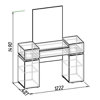 Стол косметический Hyper 1 Глазов схема