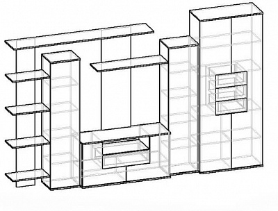 Схема стенки Мебелайн-4