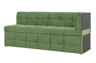 Кухонный диван Атлас с углом Седьмая карета зеленый