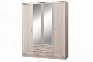 Шкаф 4-х дверный с зеркалом Верона в интернет-портале Алеана-Мебель