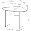 Стол письменный угловой Лайт ВМФ схема